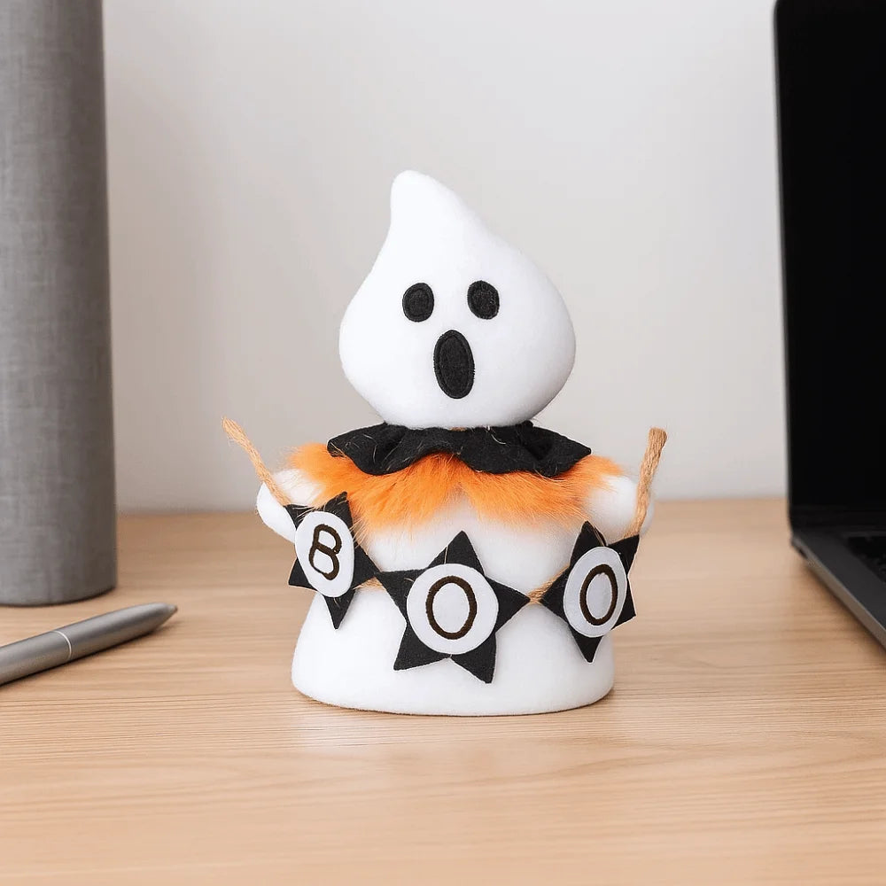 Holiday Decor Funny Halloween Ghost Doll Handicraft Soft Scary Ghost Doll Cartoon Spooky Doll Halloween