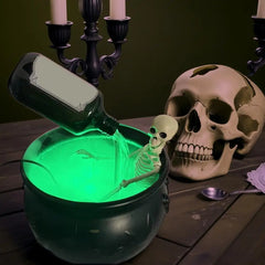 Halloween Decoration Set Halloween Black Witch Bowl DIY Magical Floating Bottle Spooky Skeleton Party Scary Props