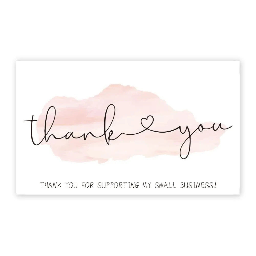 10-30Pcs Thank You Card Party Gift Shopping Purchase Thanks Greeting Cards Appreciation Card For Sellers