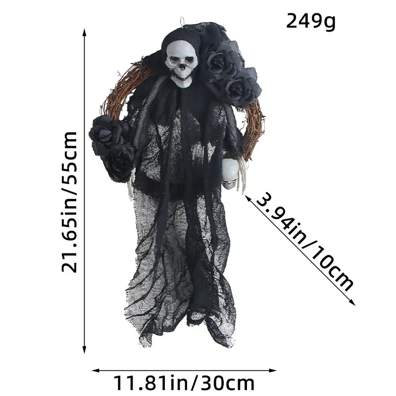 Halloween Ghost Swing Handicraft Resin Cute Ghost Swing Decor Creative Hanging Swinging Ghost Ornament Car Interior Accessories
