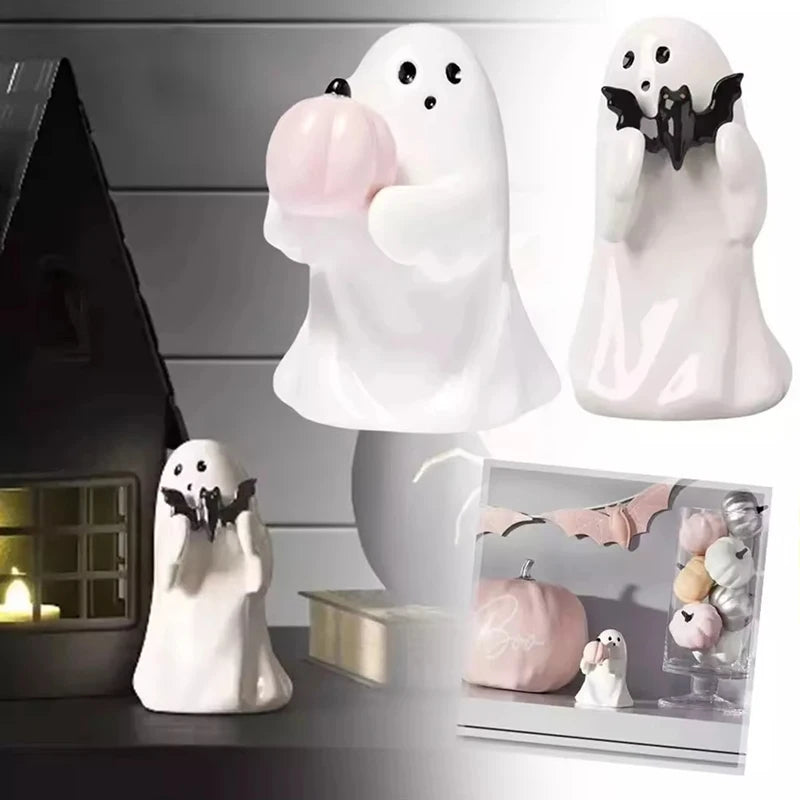 Halloween Creative Ghost Ornaments Desktop Ornament  Personalized Home Halloween Party Terrifying Atmosphere Decorations
