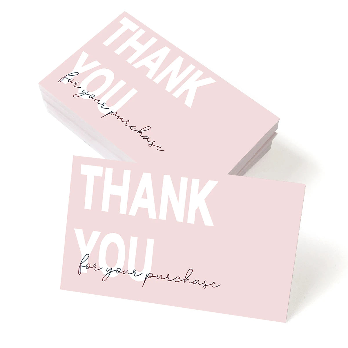 50Pcs Exquisite Thank You Cards,Elegant And Professional Design,Perfect For Thanksgiving,Wedding, Graduation,Thank You Card