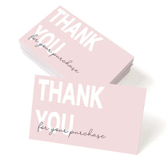 50Pcs Exquisite Thank You Cards,Elegant And Professional Design,Perfect For Thanksgiving,Wedding, Graduation,Thank You Card