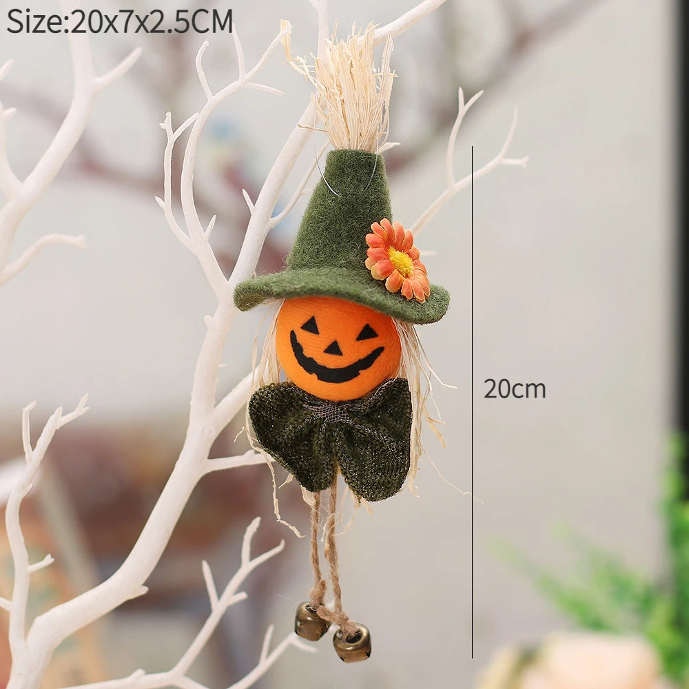Halloween Decorations Doll Bar Decor Pumpkin Ghost Witch Pendant Scary Halloween Kids Gift Halloween Party Decoration for Home