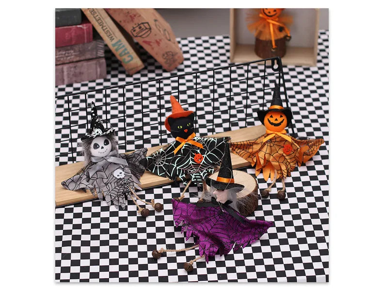 Halloween Decorations Doll Bar Decor Pumpkin Ghost Witch Pendant Scary Halloween Kids Gift Halloween Party Decoration for Home
