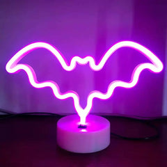 Halloween Party Decoration LED Ghost Pumpkin Bat Neon Lights Wall Decor  Neon Lamps For Kids Living Room Wedding Night Lights