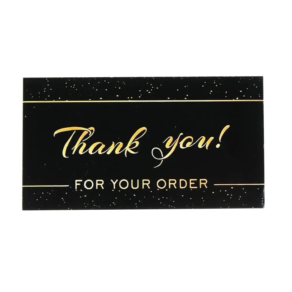 50PCS Thank You Cards For Supporting My Small Business Thanks Greeting Cards Candy Bags Paper Seal Label Party Favor Gift