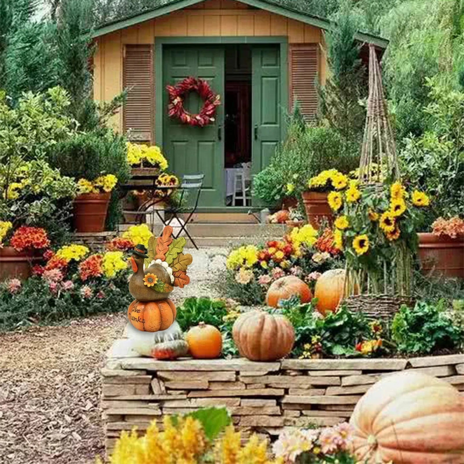 Thanksgiving Pumpkin Turkey Ornament Harvest Festival Party Desktop Decoration Thanksgiving Gift For Friends Family