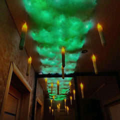 Halloween Decor Indoor - Smart Thunder Cloud Led Lights for Ceiling DIY Kit Bedroom Gaming Room Decor Christmas