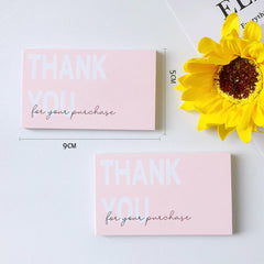 50Pcs Exquisite Thank You Cards,Elegant And Professional Design,Perfect For Thanksgiving,Wedding, Graduation,Thank You Card