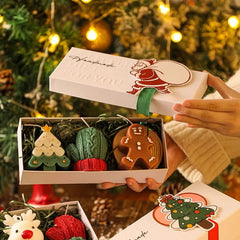 Christmas Gift for Friends Practical Deer Aromatherapy Candle Set Gift Box with Handheld Gifts Christmas Gift Ornament