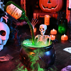 Halloween Decoration Wizard Bowl Magic Float Bottle and Diffuser Halloween Horror Skeleton Ghost Ornaments Haunted House Props