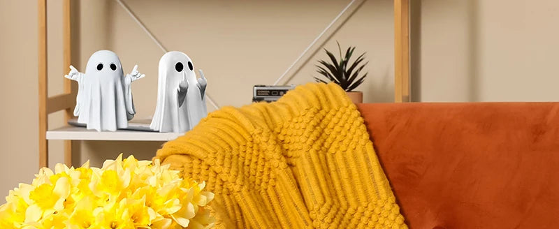 Halloween Creative Ghost Ornaments Desktop Ornament  Personalized Home Halloween Party Terrifying Atmosphere Decorations