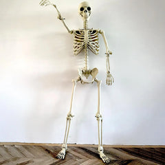 Happy Halloween Modeling Humanoid Skeleton Decorative Props Haunted House Home Bedroom Balcony Decoration Party DIY Supplies