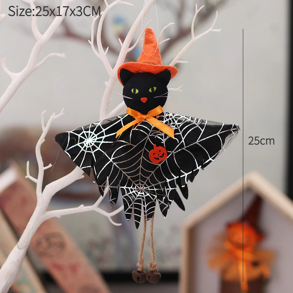 Halloween Decorations Doll Bar Decor Pumpkin Ghost Witch Pendant Scary Halloween Kids Gift Halloween Party Decoration for Home