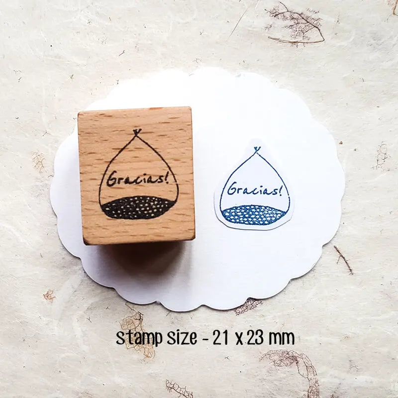 Stamp Scrapbooking 10 Types Thank You Greeting Wooden Stamps Stationery DIY Card