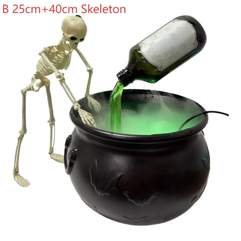 Halloween Decoration Set Halloween Black Witch Bowl DIY Magical Floating Bottle Spooky Skeleton Party Scary Props