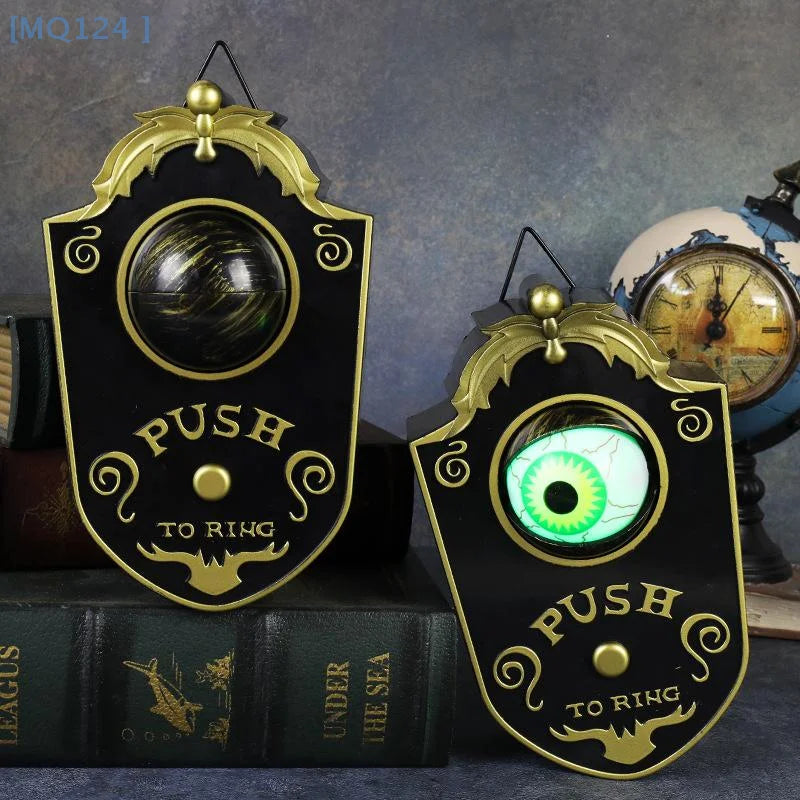 Halloween Decoration One-eyed Doorbell Horror Props Ghost's Day Glowing Home Hanging Electric Luminous Sounding Eyeball Doorbell