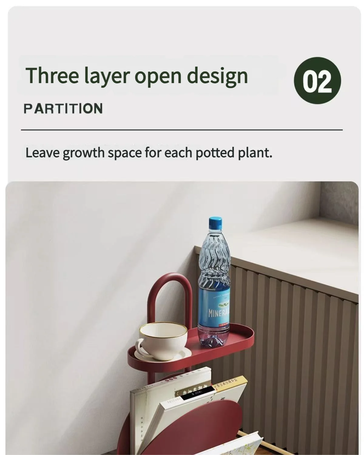 Living room balcony coffee table, magazine bookshelf, bedroom bedside storage rack, creative small table, side cabinet