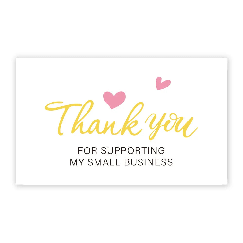 10-30Pcs Thank You Card Party Gift Shopping Purchase Thanks Greeting Cards Appreciation Card For Sellers