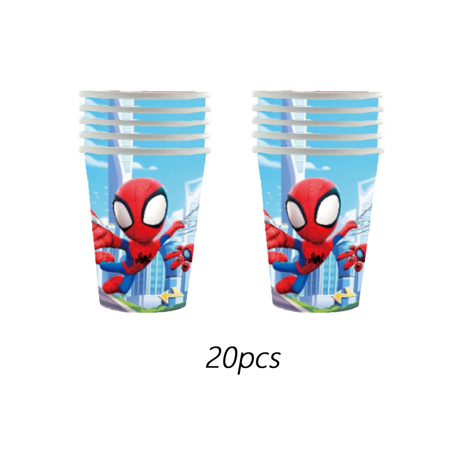 Spidey And His Amazing Friends Birthday Party Supplies, banner，Plates, Napkins and Tablecover for Party Decorations