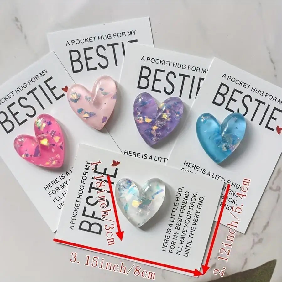 1-100pcs Set, Pocket Hugs for My Best Friend: Heartfelt Gifts for Girlfriend, Suitable for Graduation, Back to School, Christmas