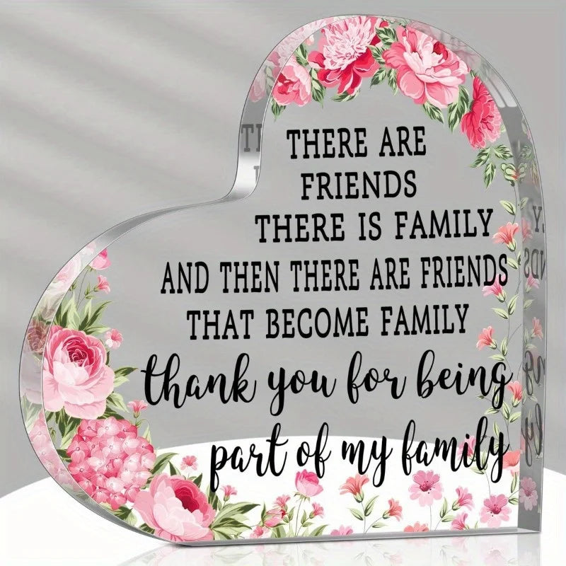 "Thank You Family" Decor: Cute home decor, investment prop, photography use—housewarming/birthday gifts.