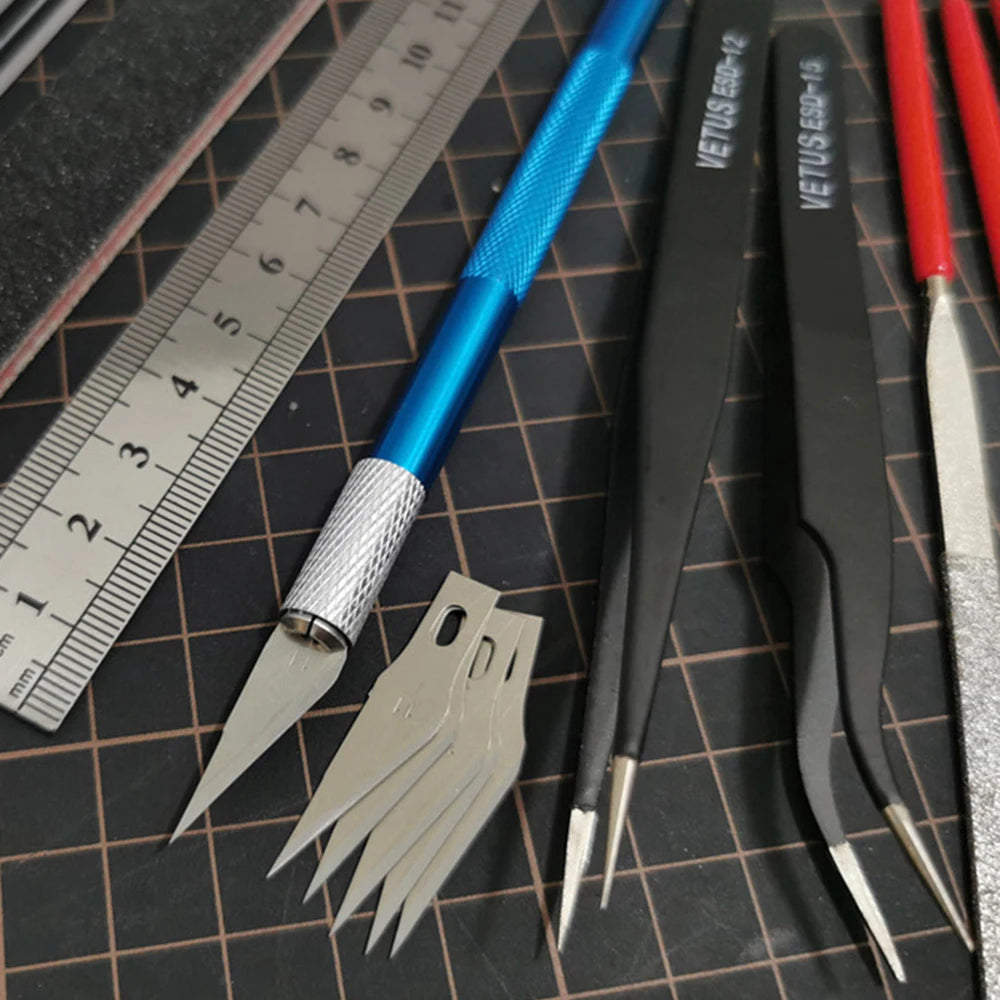 Model Basic Tools for Craft DIY Model Car Hobby Building Repairing Assembly Tool Handmade Scissors Tweezers Building Making Kit