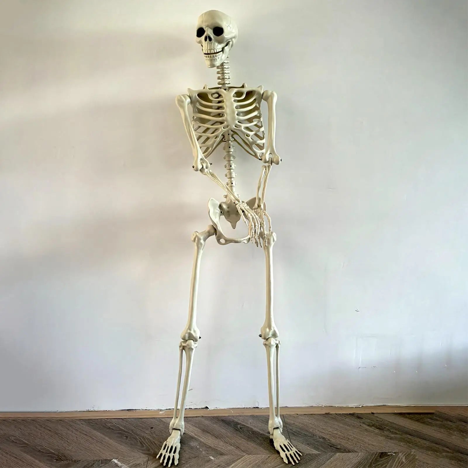 Happy Halloween Modeling Humanoid Skeleton Decorative Props Haunted House Home Bedroom Balcony Decoration Party DIY Supplies