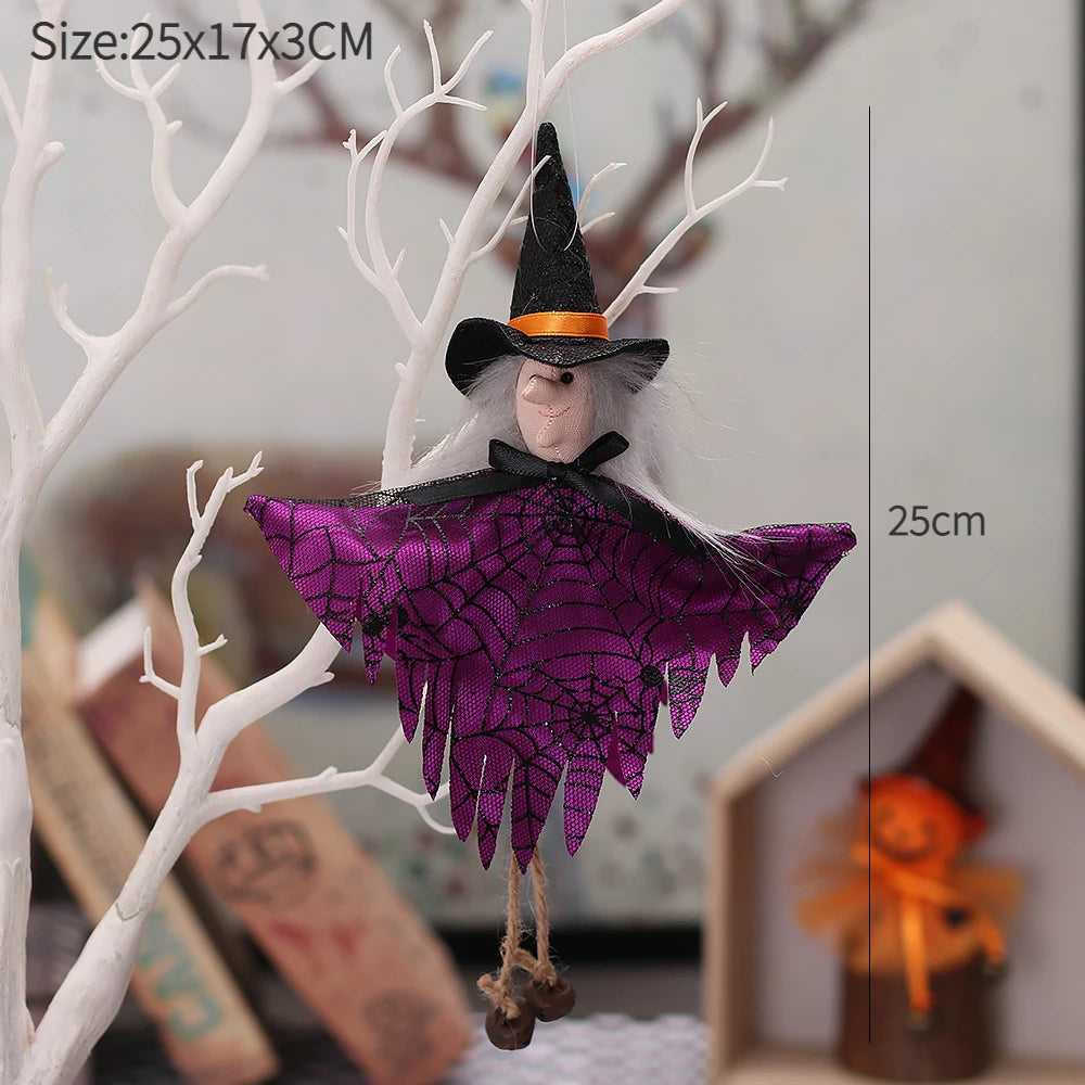 Halloween Decorations Doll Bar Decor Pumpkin Ghost Witch Pendant Scary Halloween Kids Gift Halloween Party Decoration for Home