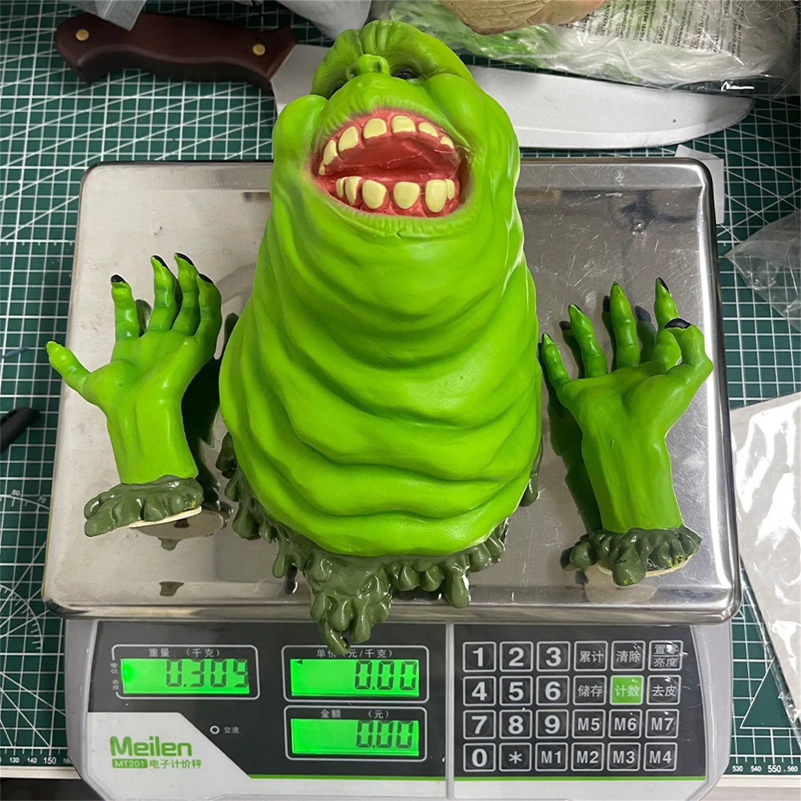 Halloween Ghostbusters Resin Wall Decor Party green gluttonous ghost ornaments Halloween Inflatable Red Ghost Glowing Decoration