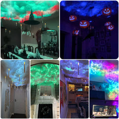 Halloween Decor Indoor - Smart Thunder Cloud Led Lights for Ceiling DIY Kit Bedroom Gaming Room Decor Christmas