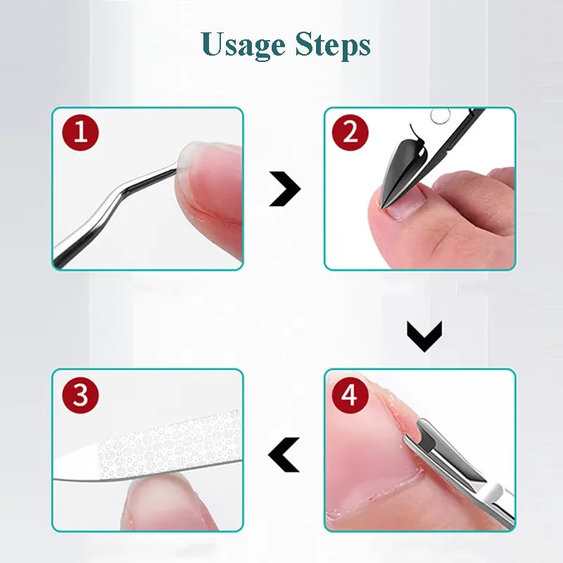 Nail Clippers Ingrown Toenail Podiatry Correction Nippers Cuticle Cutters Cut Paronychia Pedicure Manicure Hand Foot Care Tool