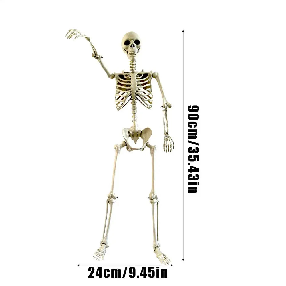 Happy Halloween Modeling Humanoid Skeleton Decorative Props Haunted House Home Bedroom Balcony Decoration Party DIY Supplies