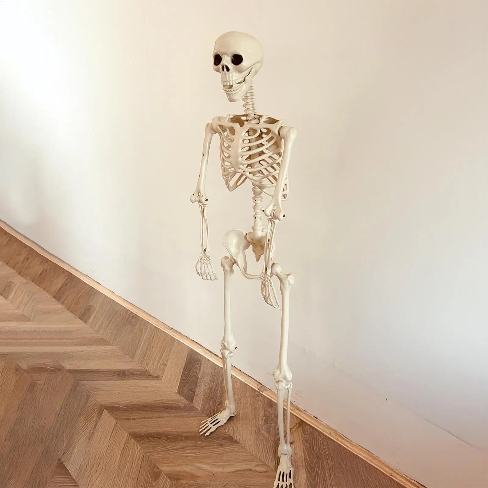 Happy Halloween Modeling Humanoid Skeleton Decorative Props Haunted House Home Bedroom Balcony Decoration Party DIY Supplies