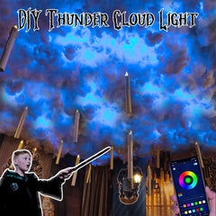 Halloween Decor Indoor - Smart Thunder Cloud Led Lights for Ceiling DIY Kit Bedroom Gaming Room Decor Christmas