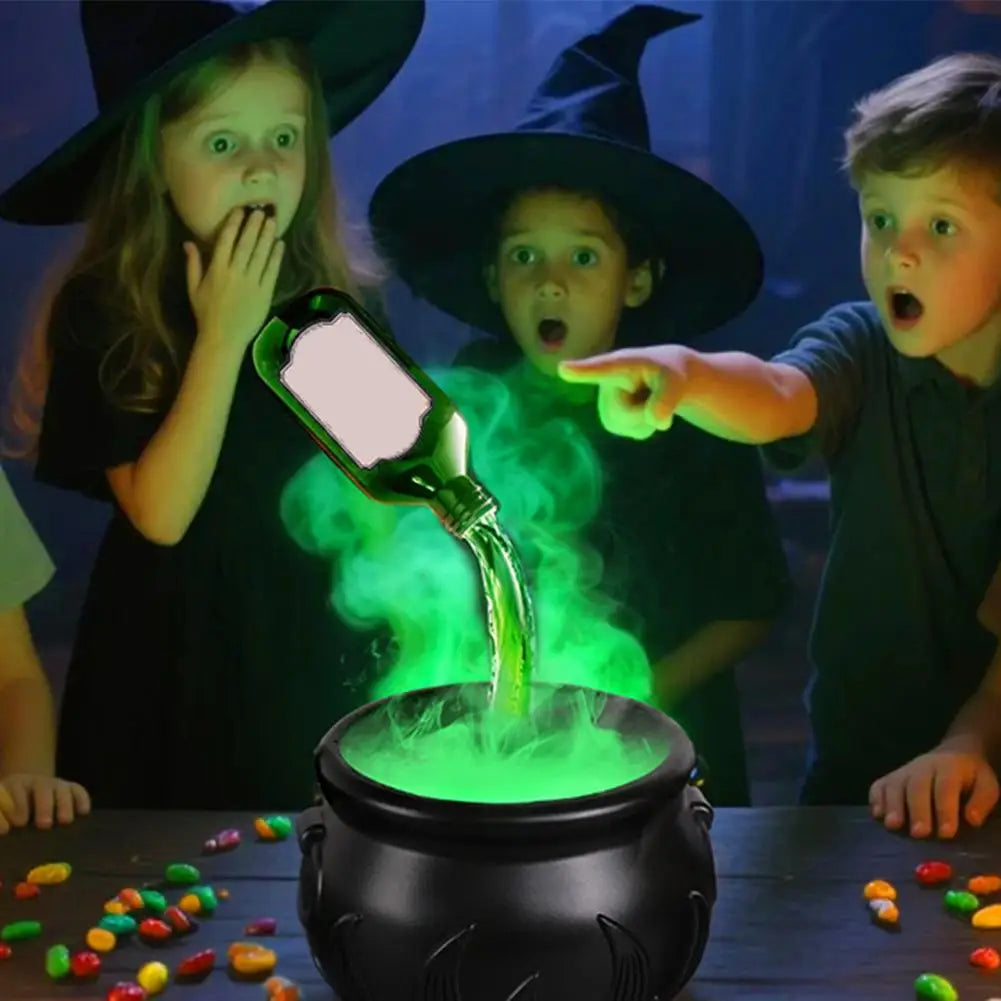 Halloween Decoration Set Halloween Black Witch Bowl DIY Magical Floating Bottle Spooky Skeleton Party Scary Props