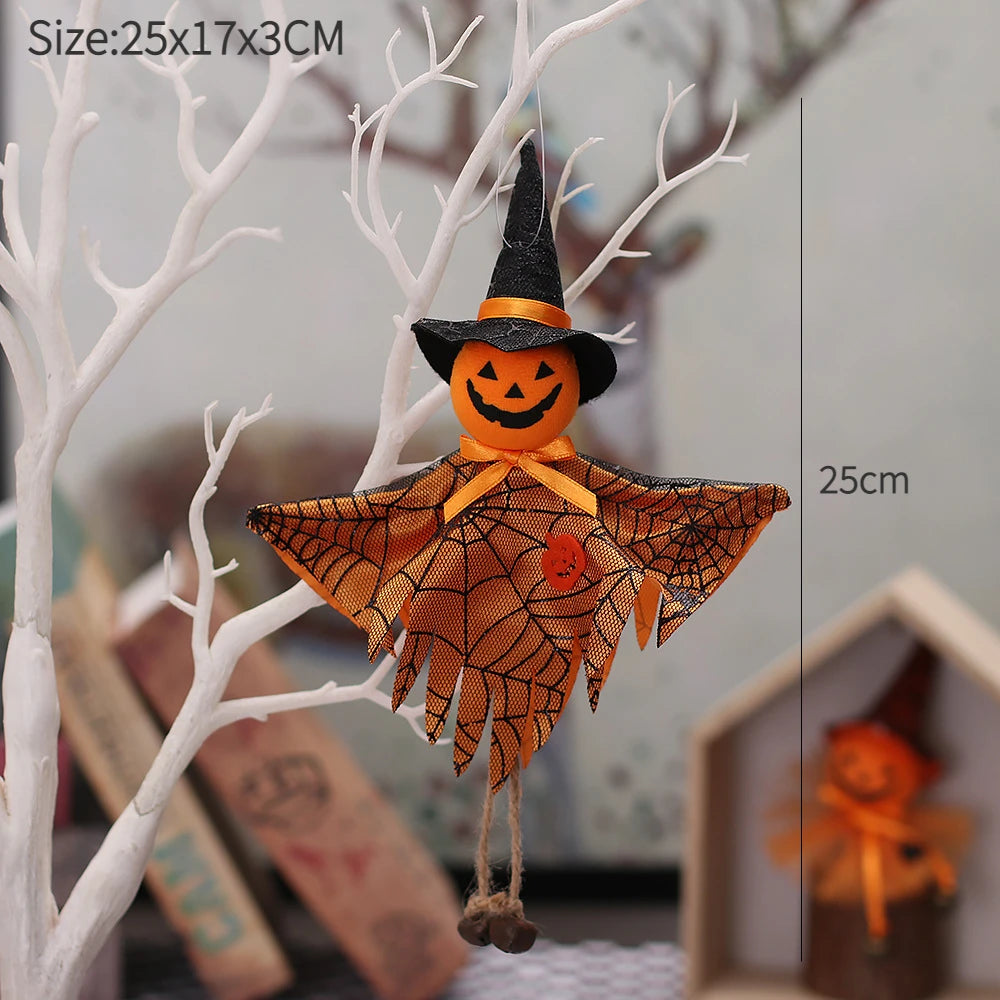 Halloween Decorations Doll Bar Decor Pumpkin Ghost Witch Pendant Scary Halloween Kids Gift Halloween Party Decoration for Home