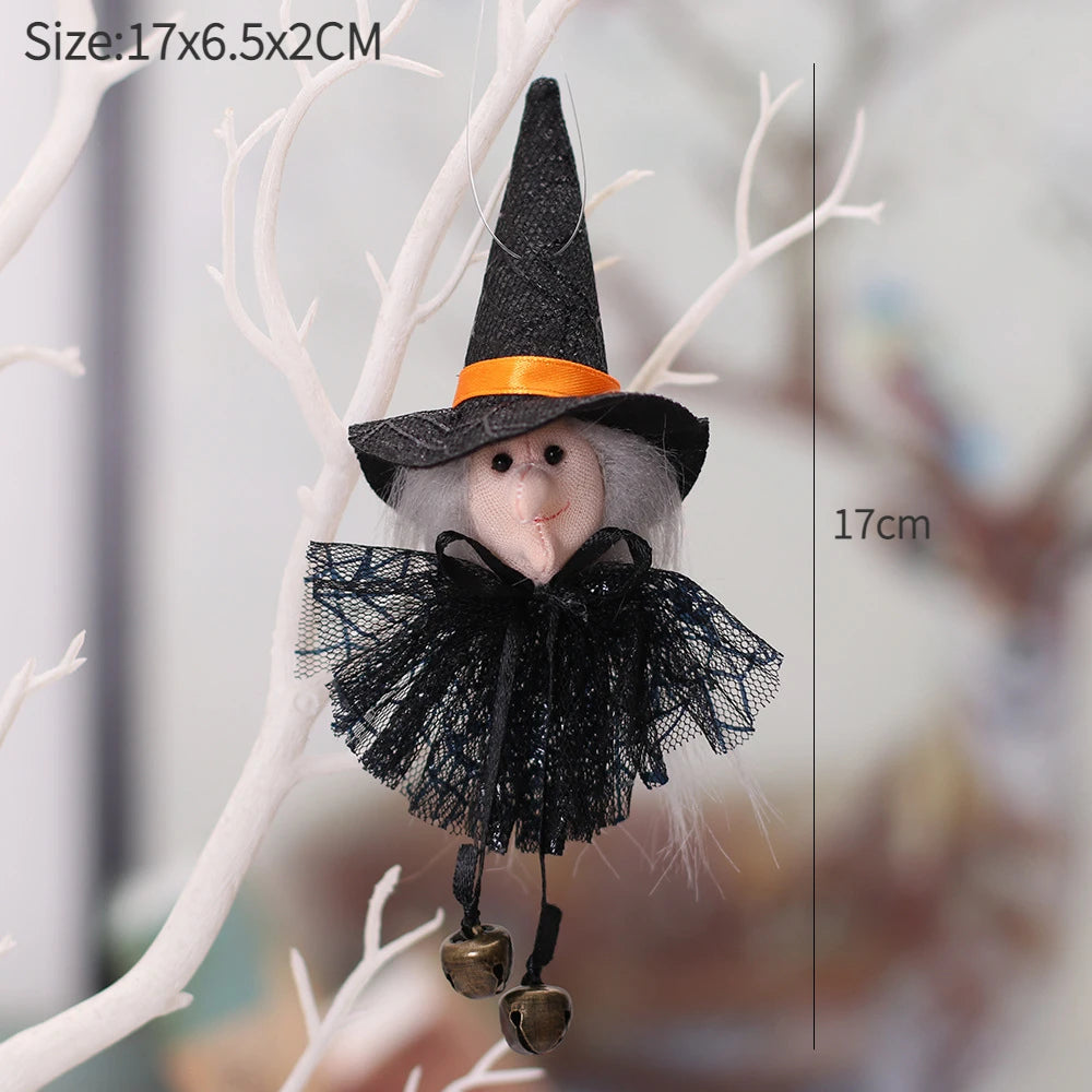 Halloween Decorations Doll Bar Decor Pumpkin Ghost Witch Pendant Scary Halloween Kids Gift Halloween Party Decoration for Home