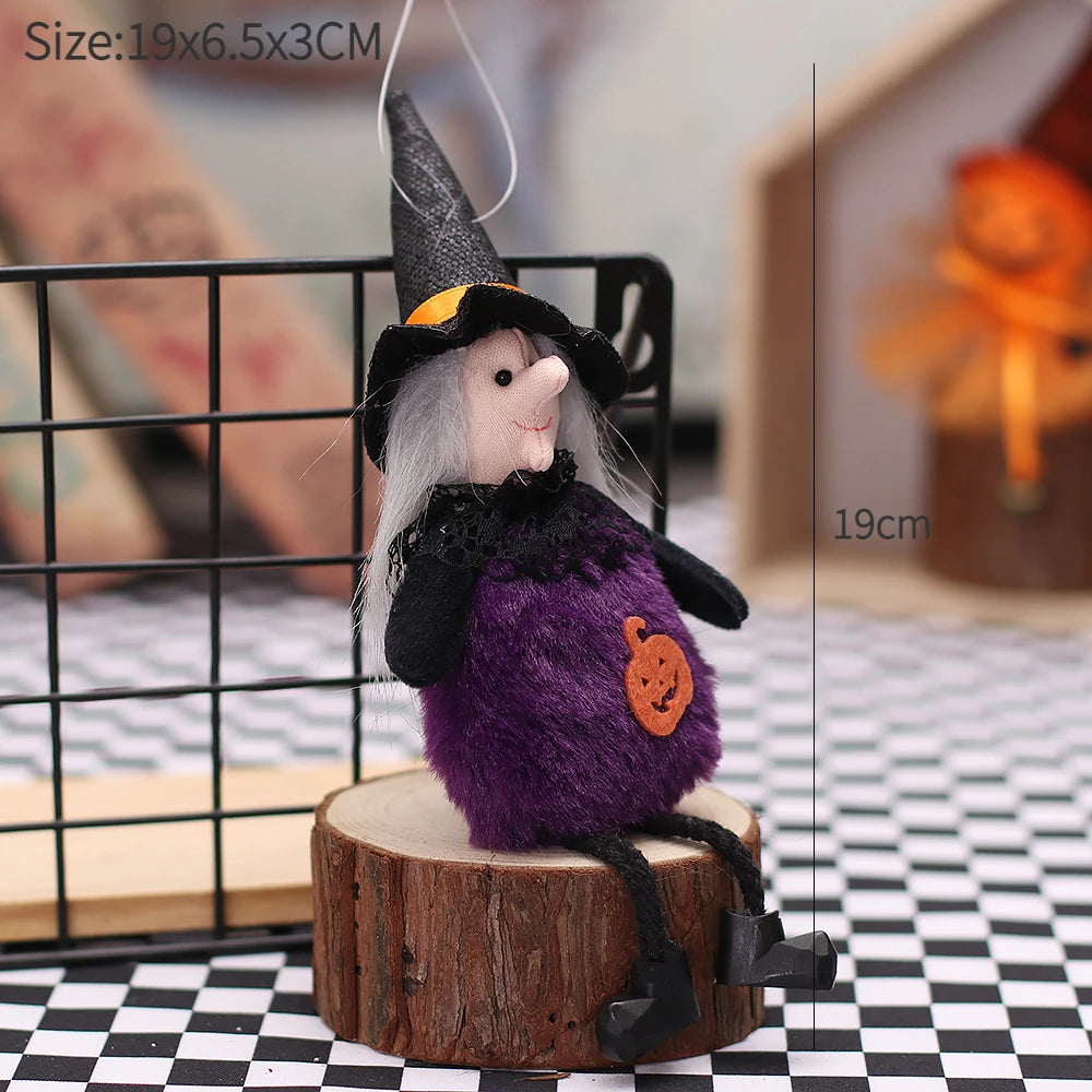 Halloween Decorations Doll Bar Decor Pumpkin Ghost Witch Pendant Scary Halloween Kids Gift Halloween Party Decoration for Home