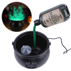 Halloween Decorations Indoor Magic Float Bottle with Cauldron and Mist Maker Party Decor for Home Table Mantel Kitchen Room