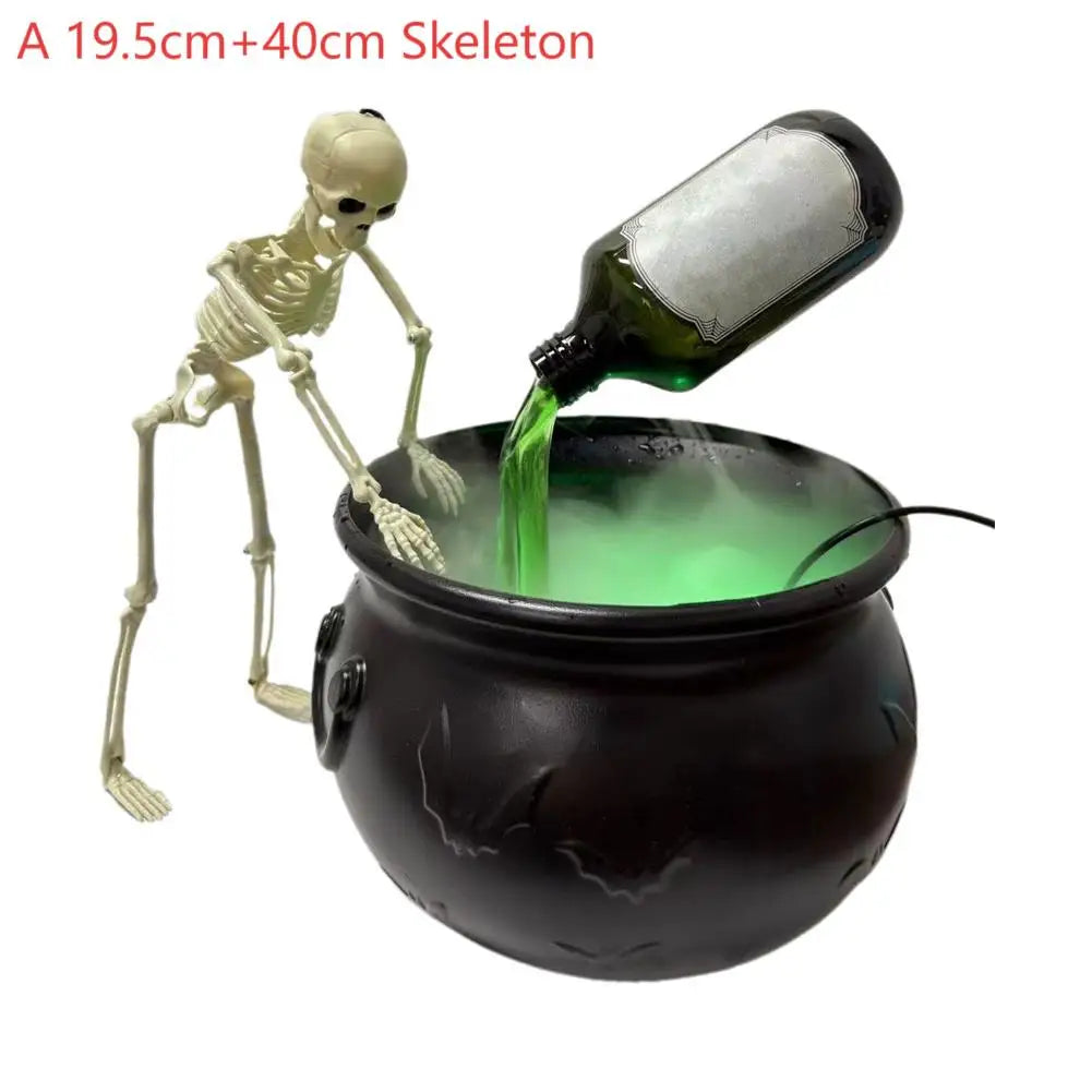Halloween Decoration Set Halloween Black Witch Bowl DIY Magical Floating Bottle Spooky Skeleton Party Scary Props
