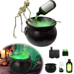 Halloween Decoration Set Halloween Black Witch Bowl DIY Magical Floating Bottle Spooky Skeleton Party Scary Props