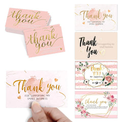 10-30pcs Thank You Cards Thanks Greeting Card Gift Decoration Appreciation Card for Small Business Wedding Shower Retailsale