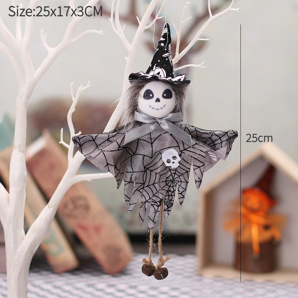 Halloween Decorations Doll Bar Decor Pumpkin Ghost Witch Pendant Scary Halloween Kids Gift Halloween Party Decoration for Home